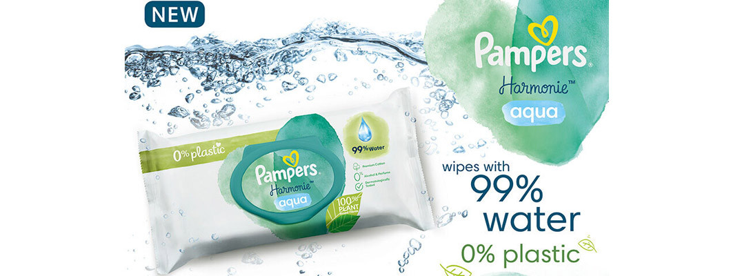 Protégez la peau délicate de votre bébé avec les lingettes Pampers Harmonie™ Aqua