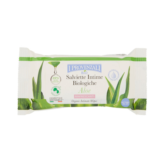Lingettes intimes bio à l'Aloe Vera Provenzali