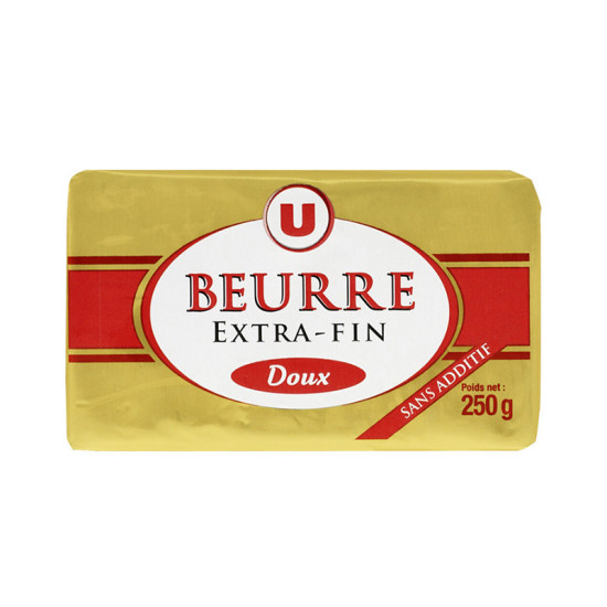 Beurre doux extra fin 82% - 250 g