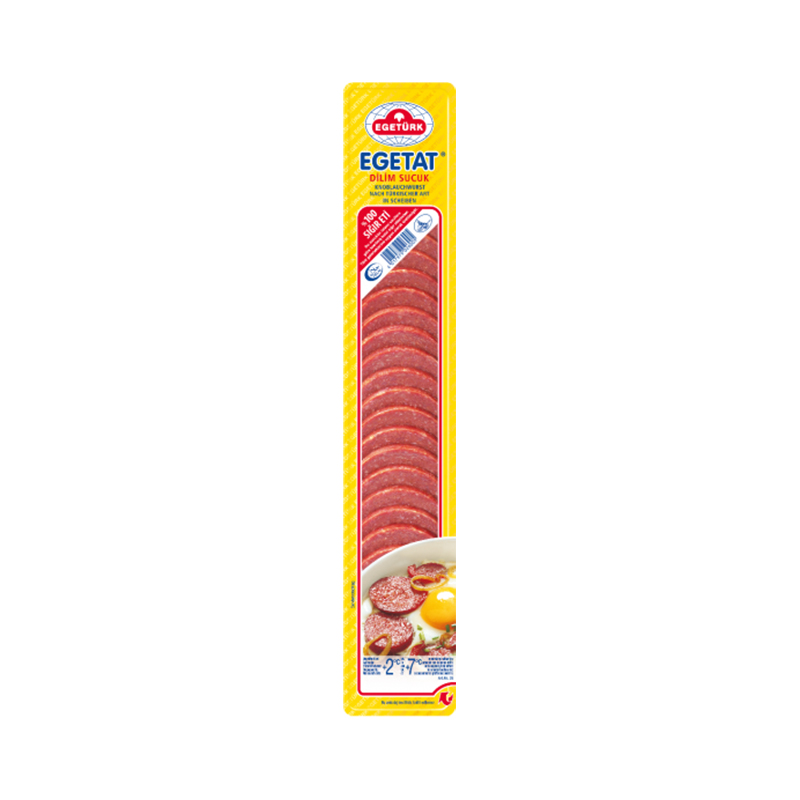 Saucisses de bœuf à l'ail tranchées