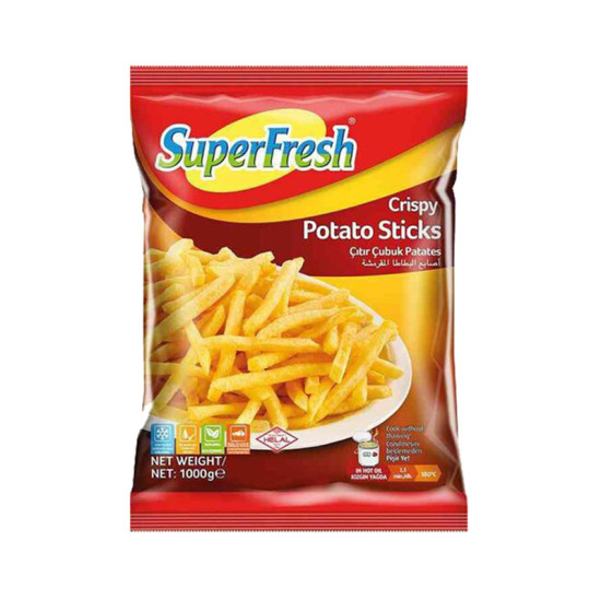 Bâtonnets de Pommes de Terre Croustillantes Super Fraîches