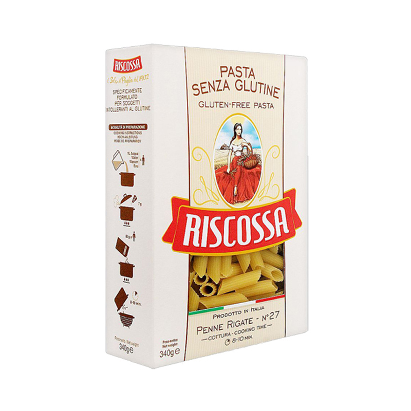 Pâtes Sans Gluten Penne Rigate Riscossa