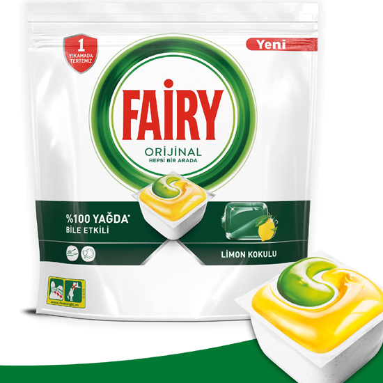 Capsules de détergent pour lave-vaisselle Fairy au parfum de citron