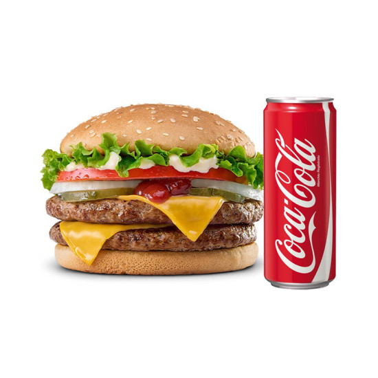 Menu Double Cheeseburger