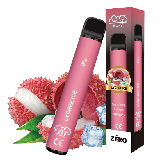 Puff Kissme Litchi 800 Zéro Nicotine